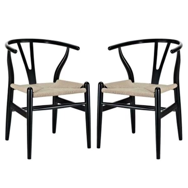 Amish Dining Armchair- Black, 2PK, East End Imports, Mfr#: EEI-1319-BLK